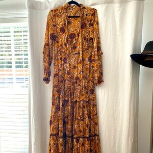 NWT Spell Etienne Maxi Dress in Sienna Small